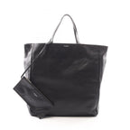 SAINT LAURENT PARIS Leather Tote · With Pouch