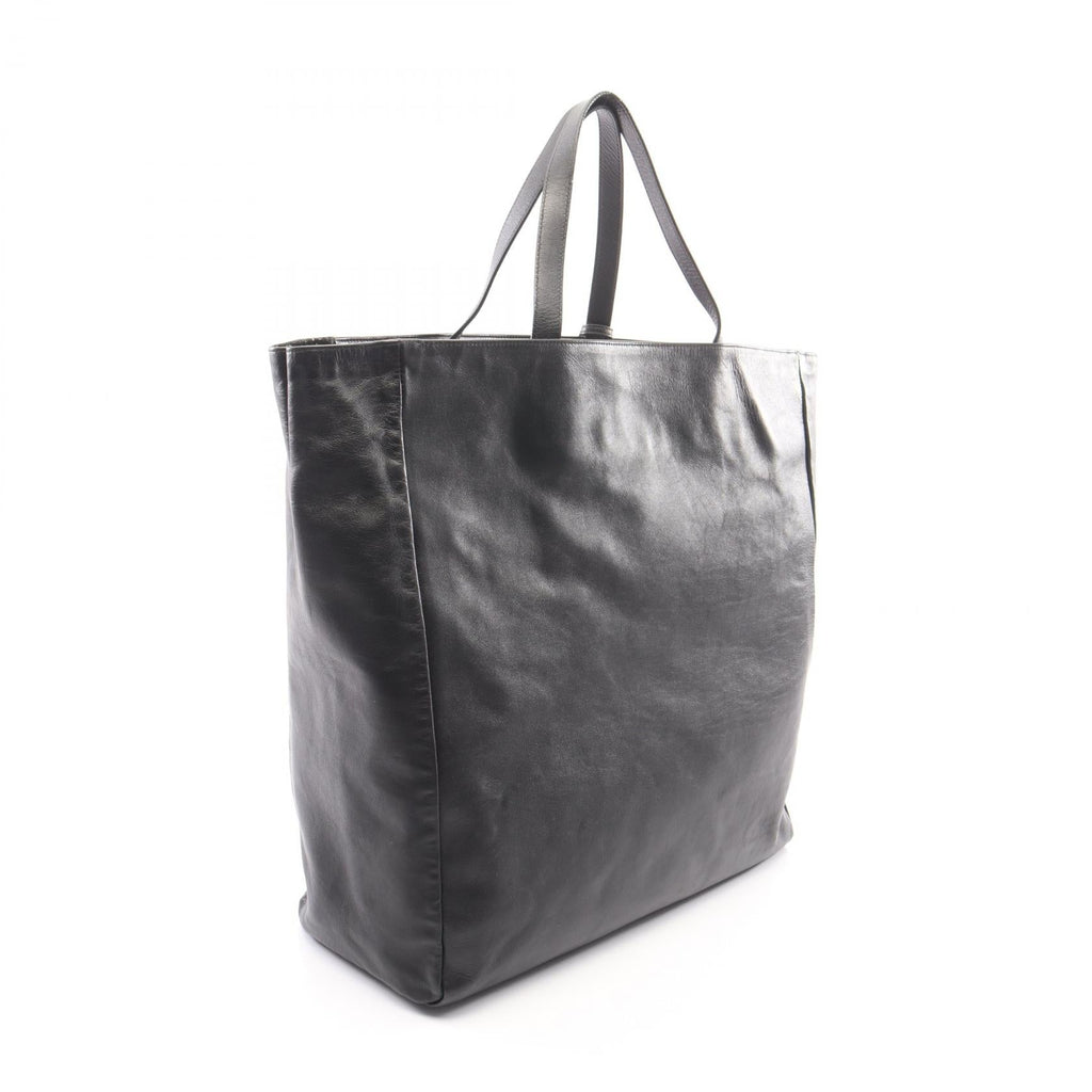 SAINT LAURENT PARIS Leather Tote · With Pouch