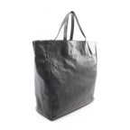 SAINT LAURENT PARIS Leather Tote · With Pouch