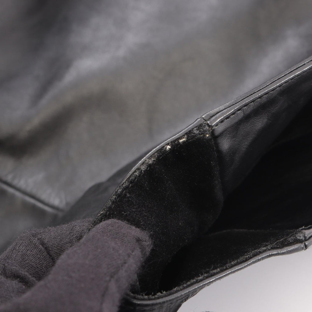 SAINT LAURENT PARIS Leather Tote · With Pouch