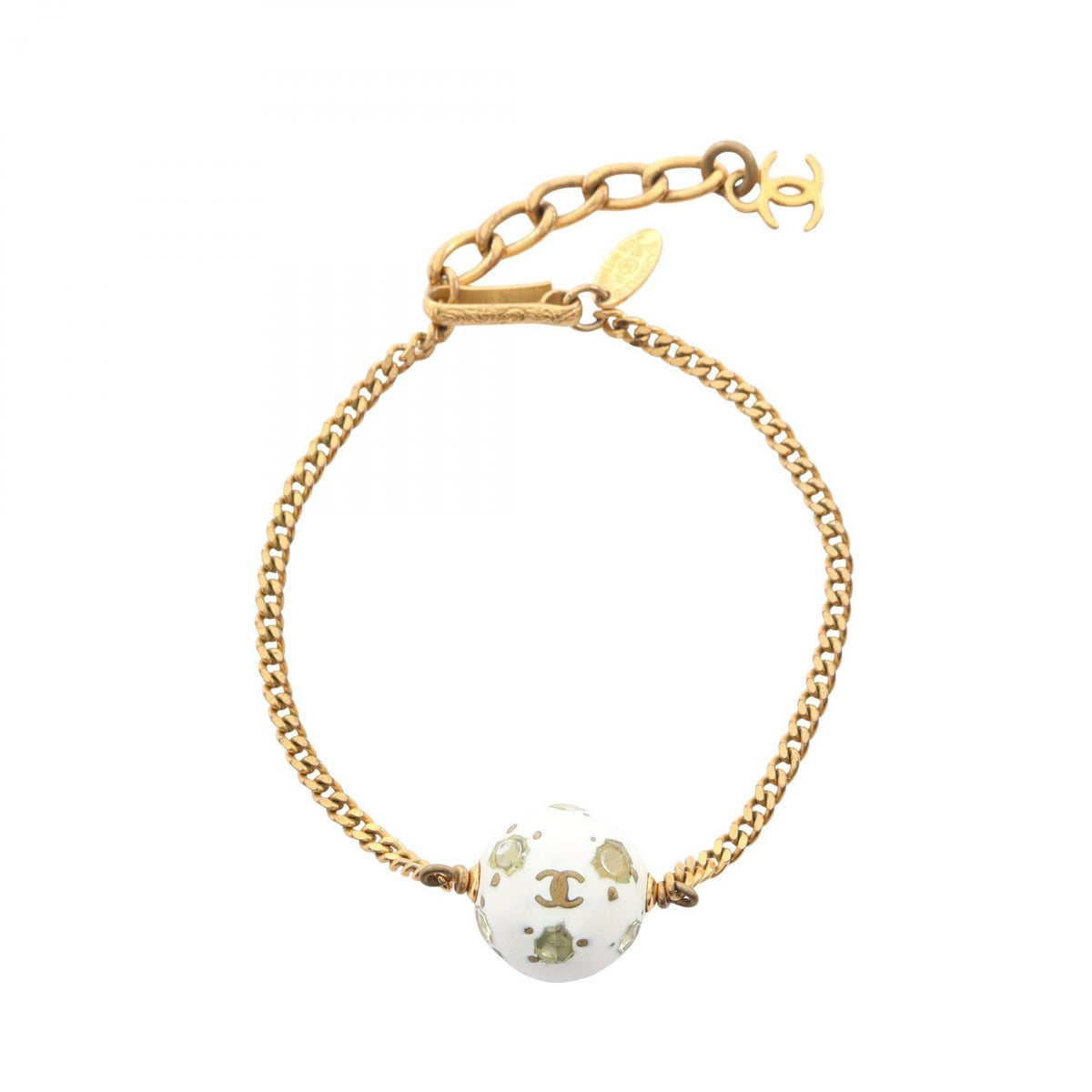 CHANEL CC Ball · Rhinestone Bracelet