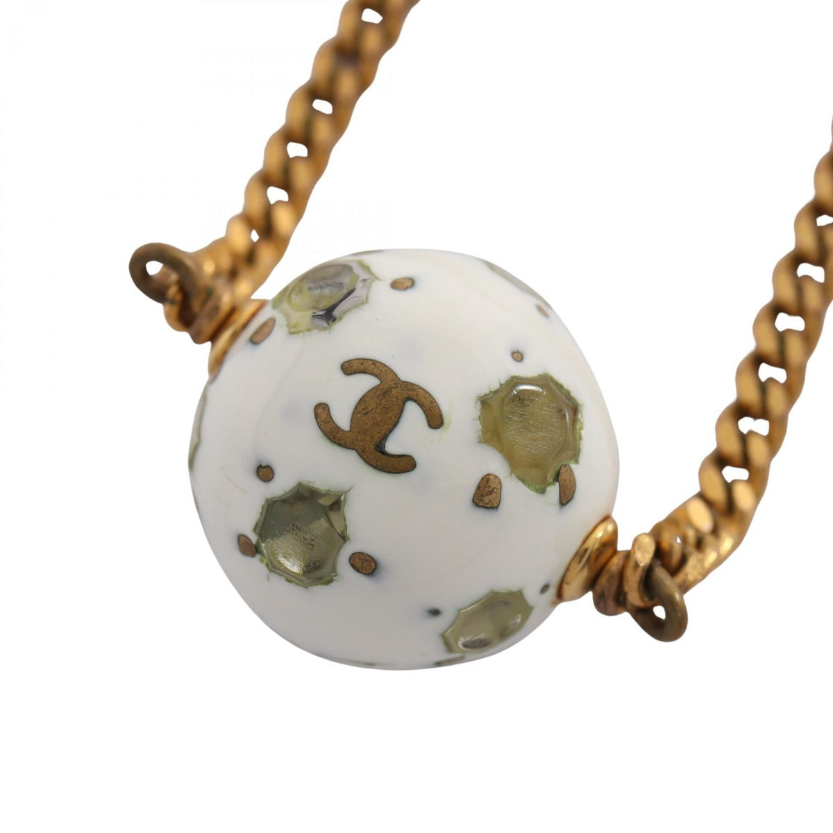 CHANEL CC Ball · Rhinestone Bracelet