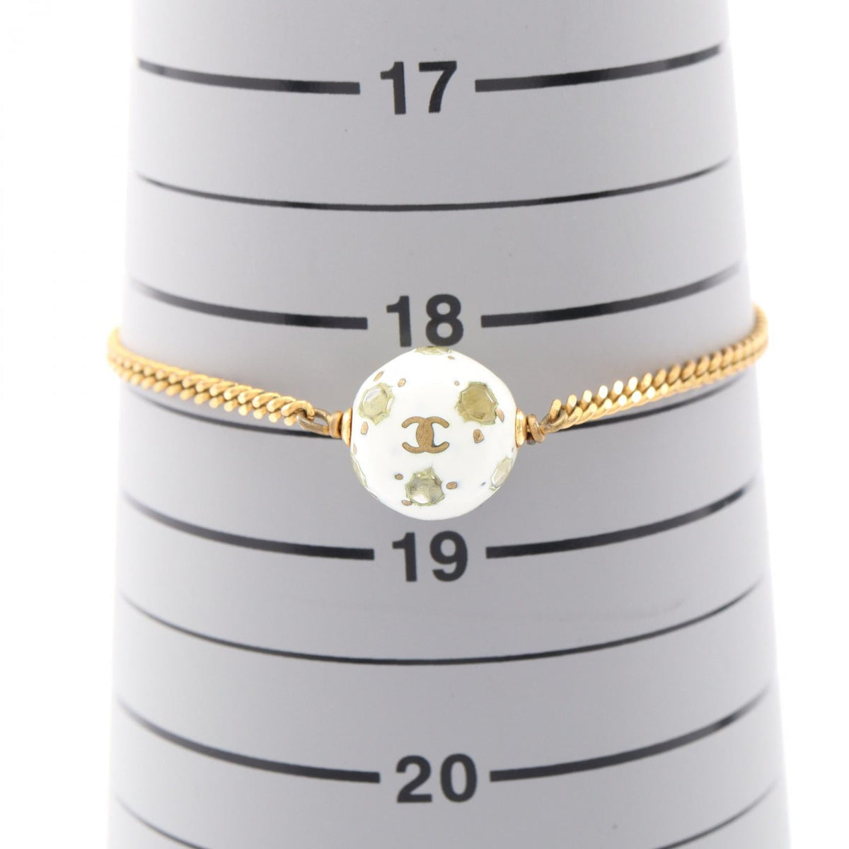 CHANEL CC Ball · Rhinestone Bracelet