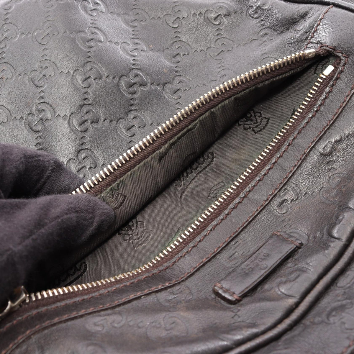 Gucci Guccissima · Leather Crossbody
