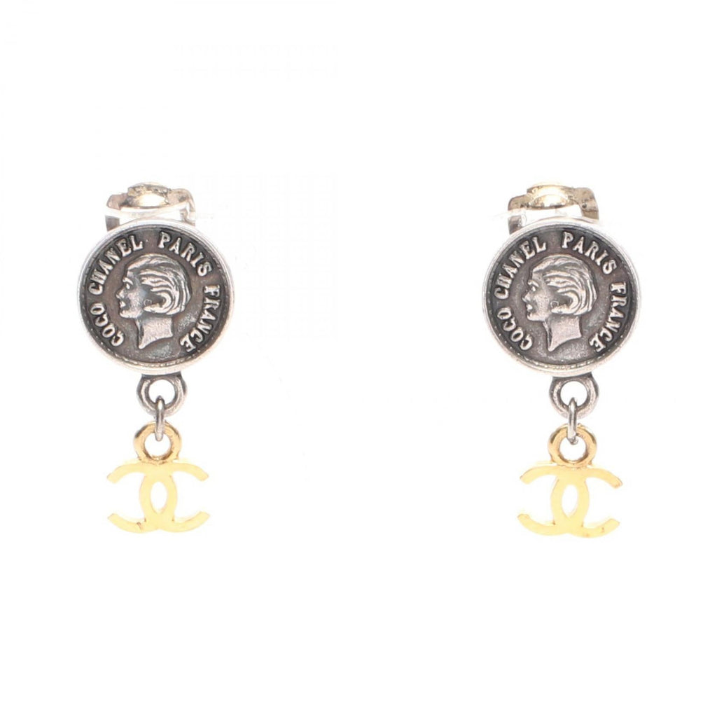 Chanel COCO Medallion Swing Earrings