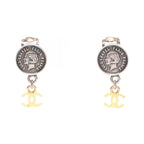 Chanel COCO Medallion Swing Earrings