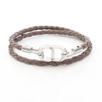 Dior CD Icon · Braided Leather Bracelet