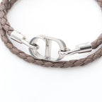 Dior CD Icon · Braided Leather Bracelet