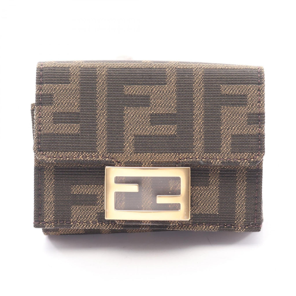 Fendi Baguette Zucca · Tri-Fold Wallet