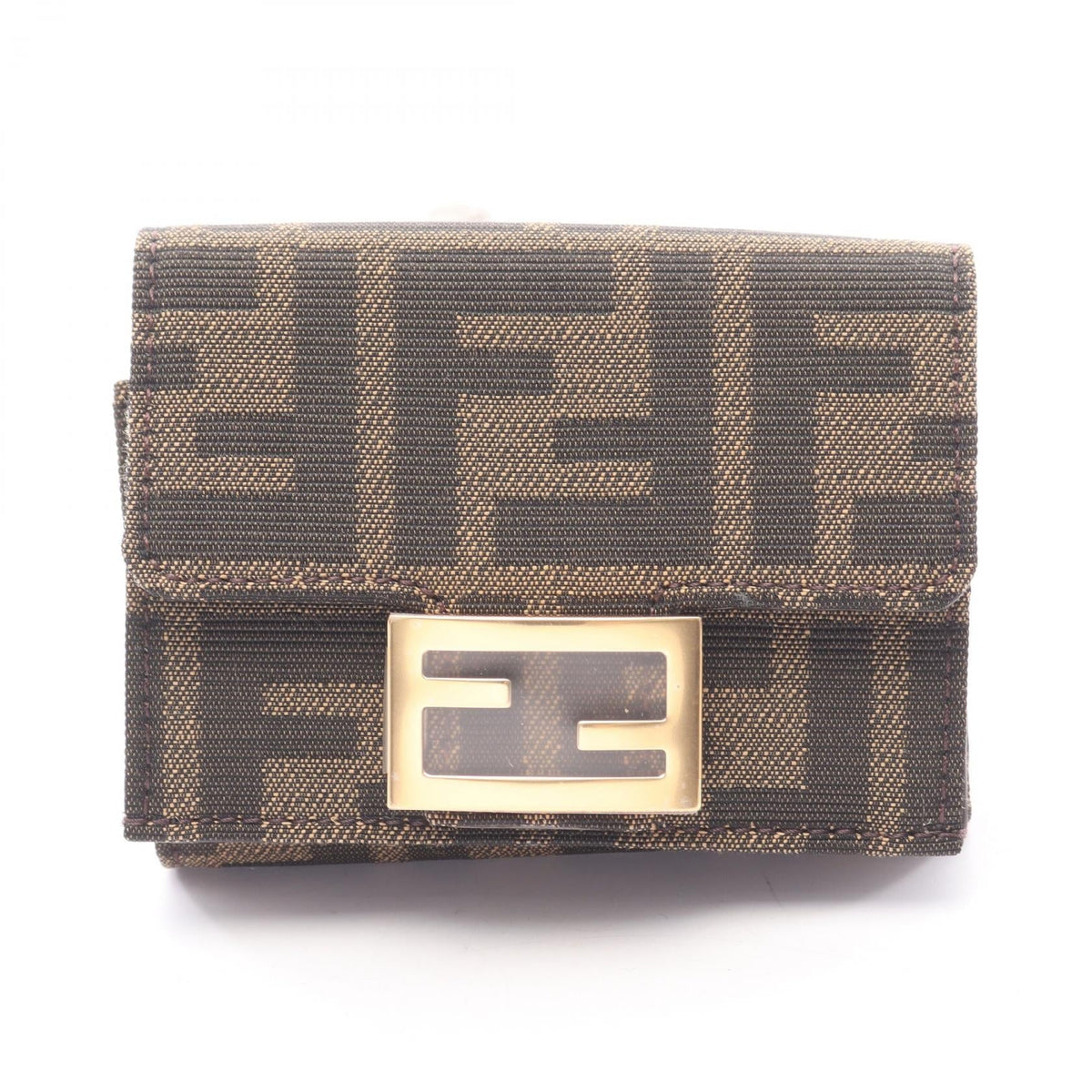 Fendi Baguette Zucca · Tri-Fold Wallet