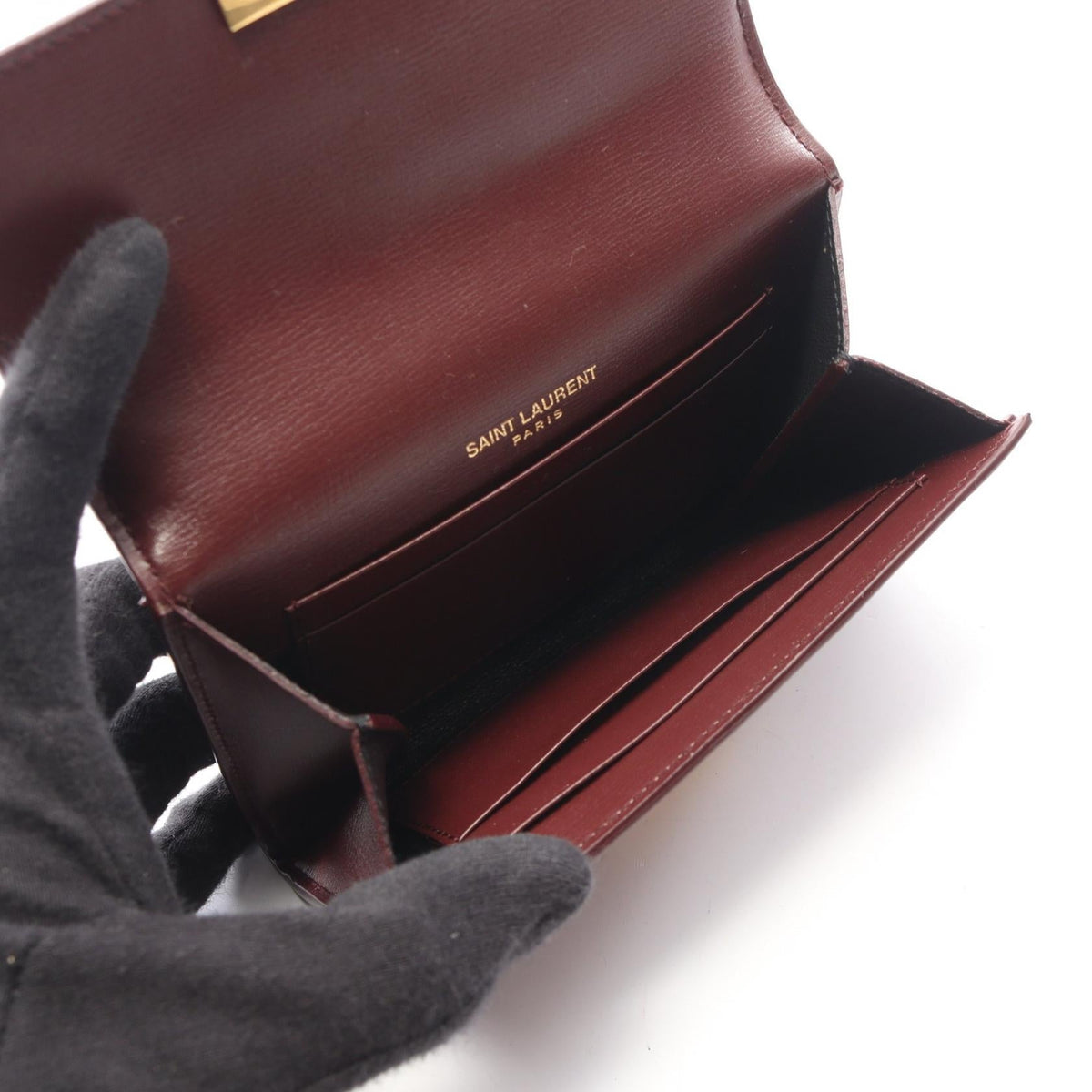 Saint Laurent Paris · Leather Card Case