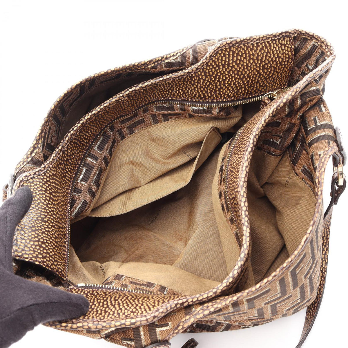 Fendi Zucca · Canvas Leather