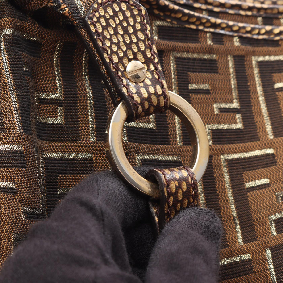 Fendi Zucca · Canvas Leather