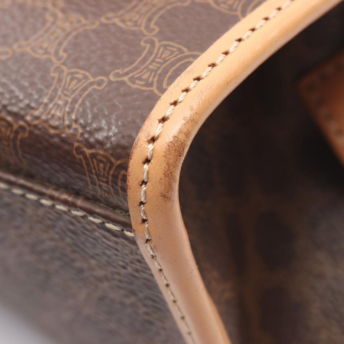 CELINE Macadam · Canvas Leather Crossbody