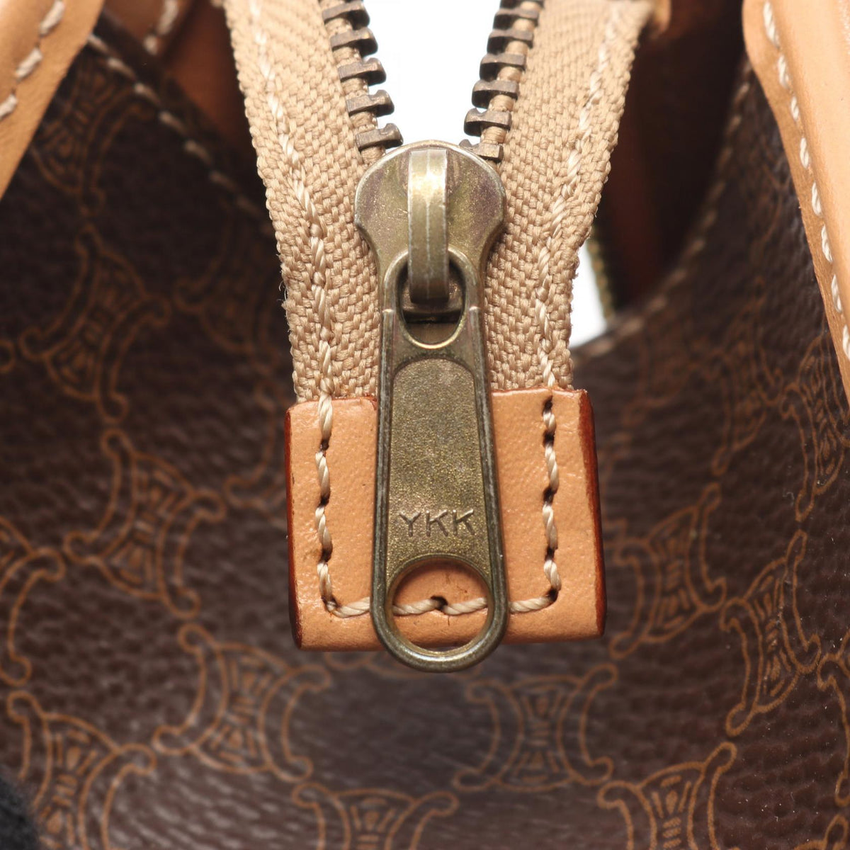 CELINE Macadam · Canvas Leather Crossbody