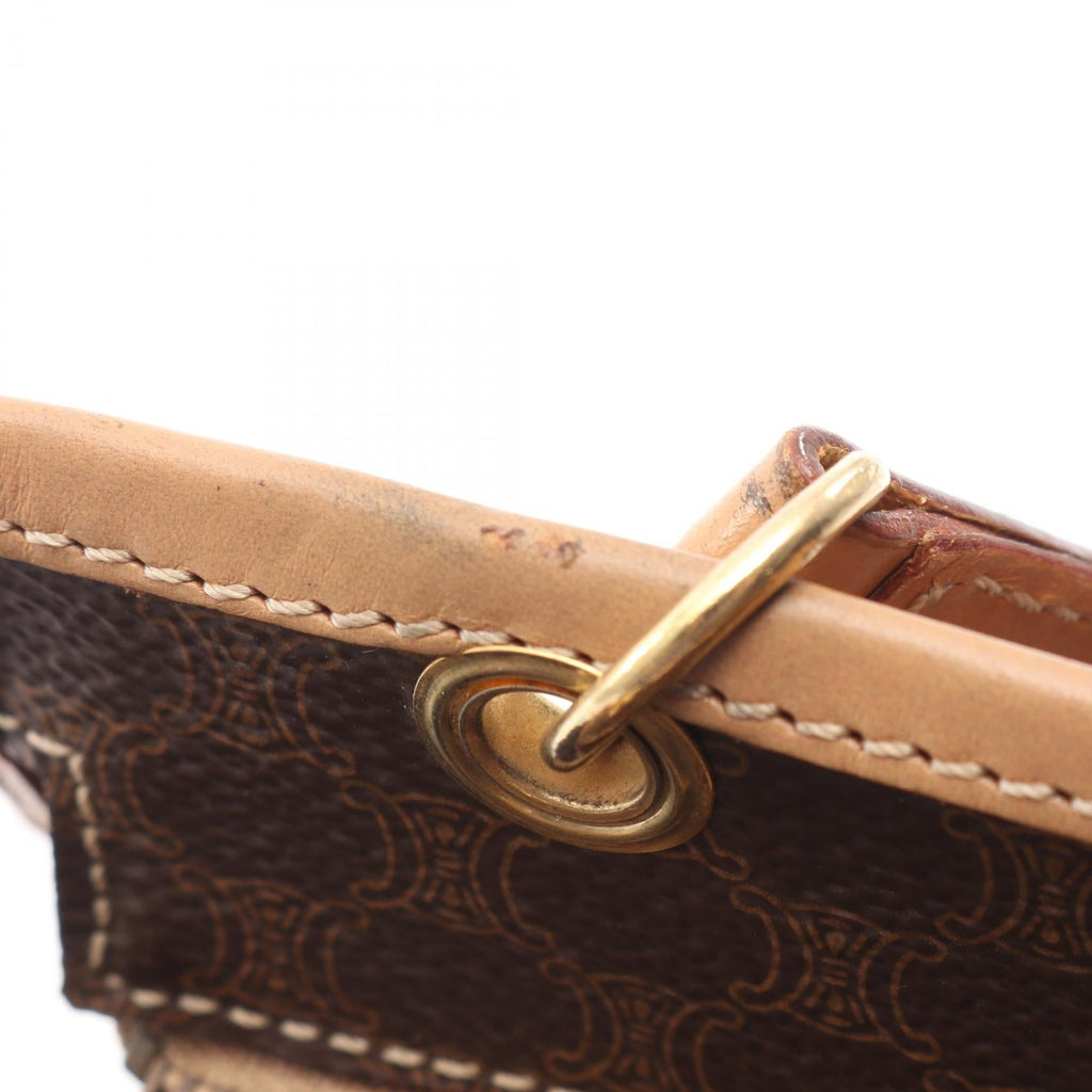 CELINE Macadam · Canvas Leather Crossbody
