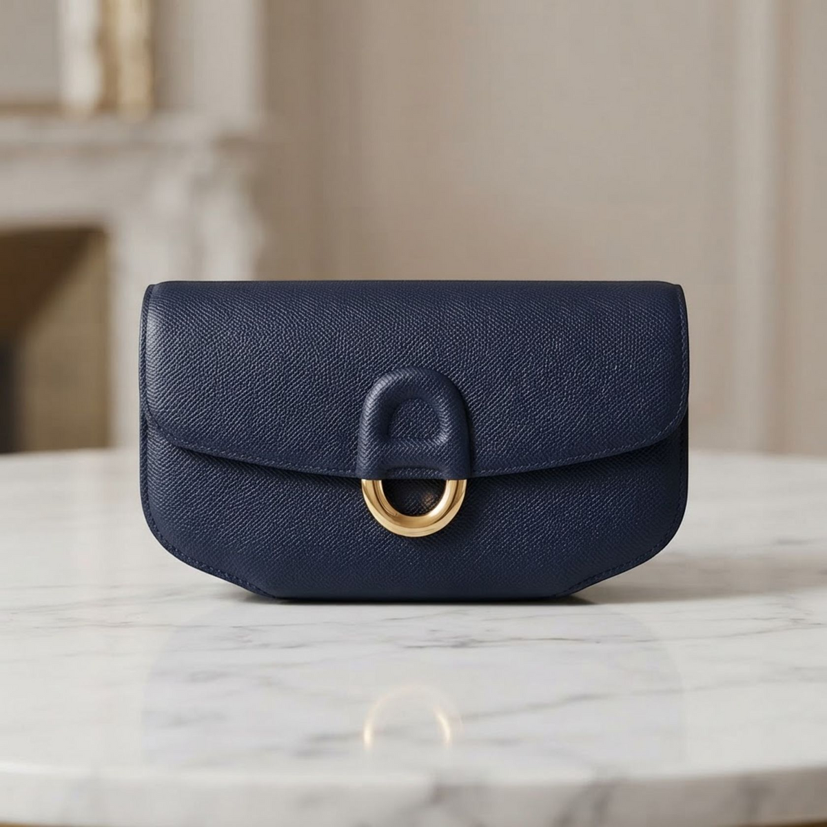 Hermès Cherche Midi · Epsom · Blue Saphir
