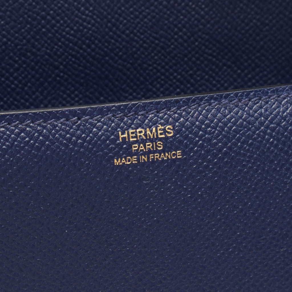 Hermès Cherche Midi · Epsom · Blue Saphir