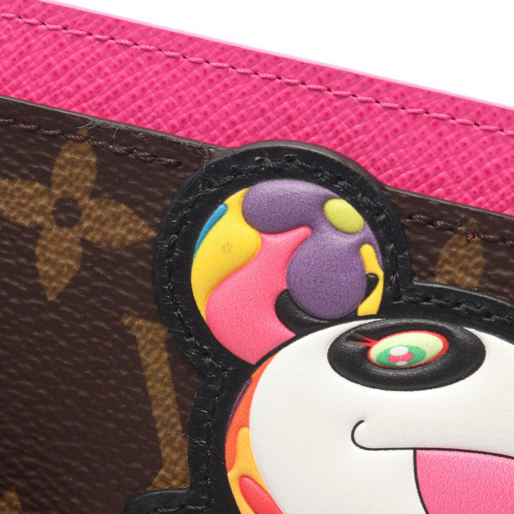 Louis Vuitton × TM Monogram Panda Card Case