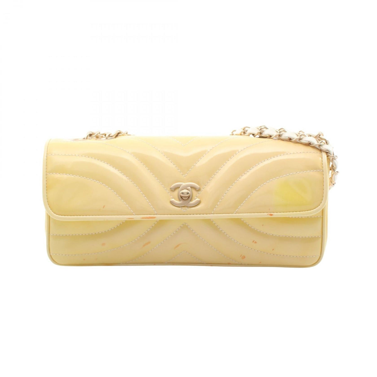 Chanel V Stitch · Patent Leather