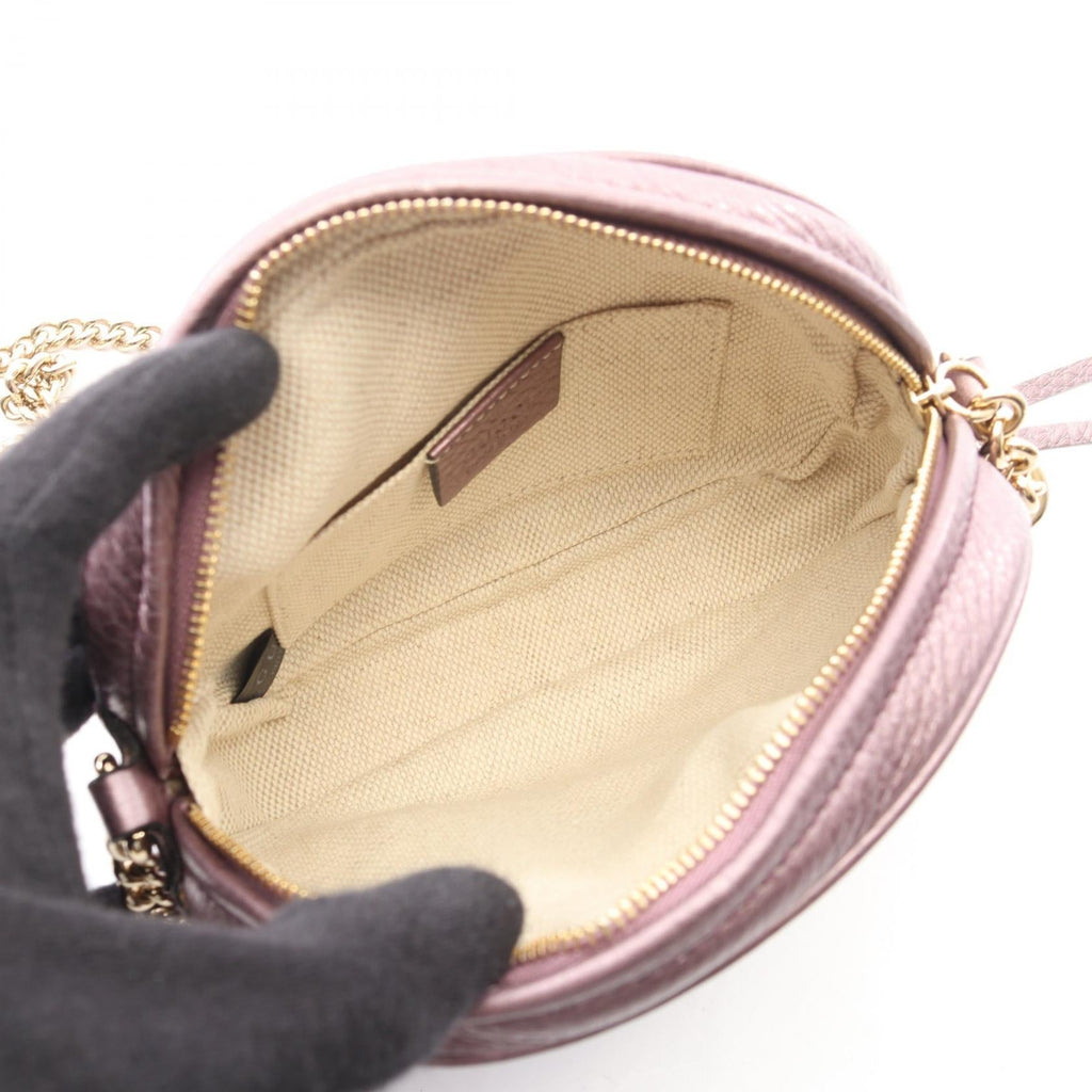 GUCCI Soho · Metallic Chain Crossbody