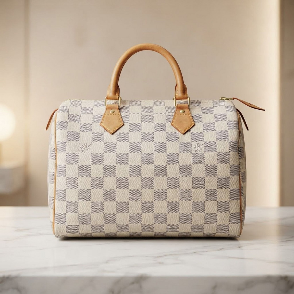 Louis Vuitton Speedy 30 · Damier Azur