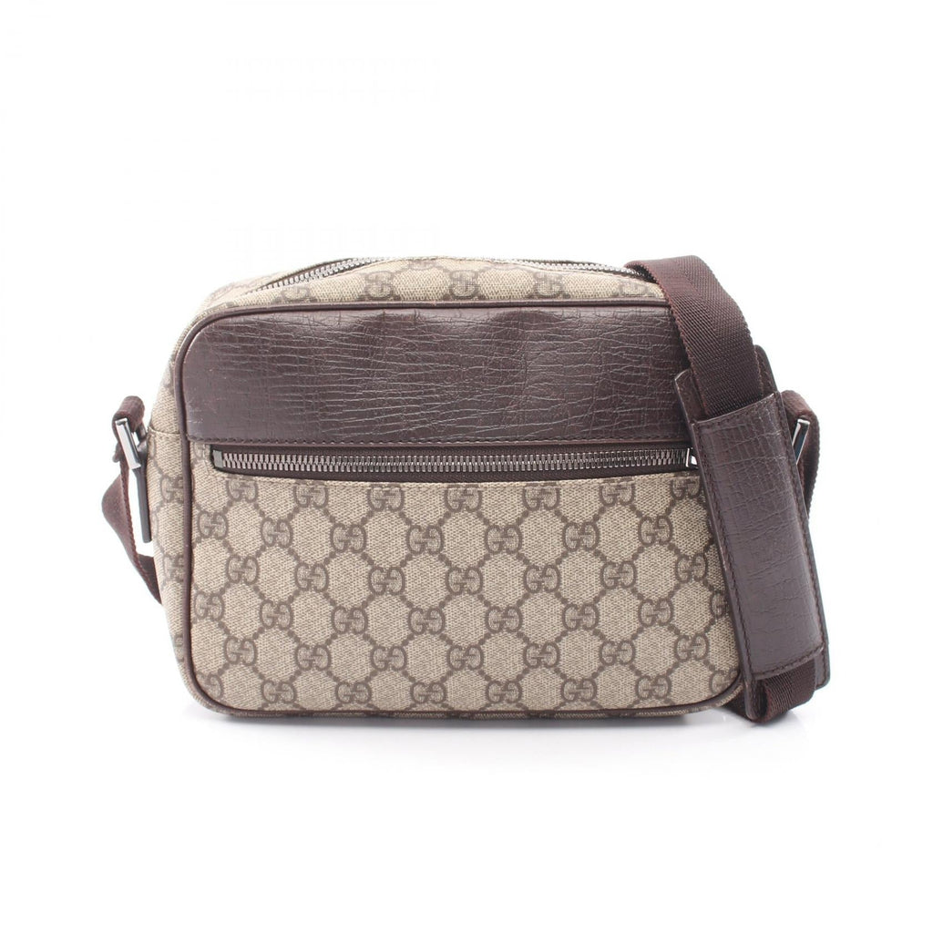 Gucci GG Supreme · Canvas Leather Shoulder