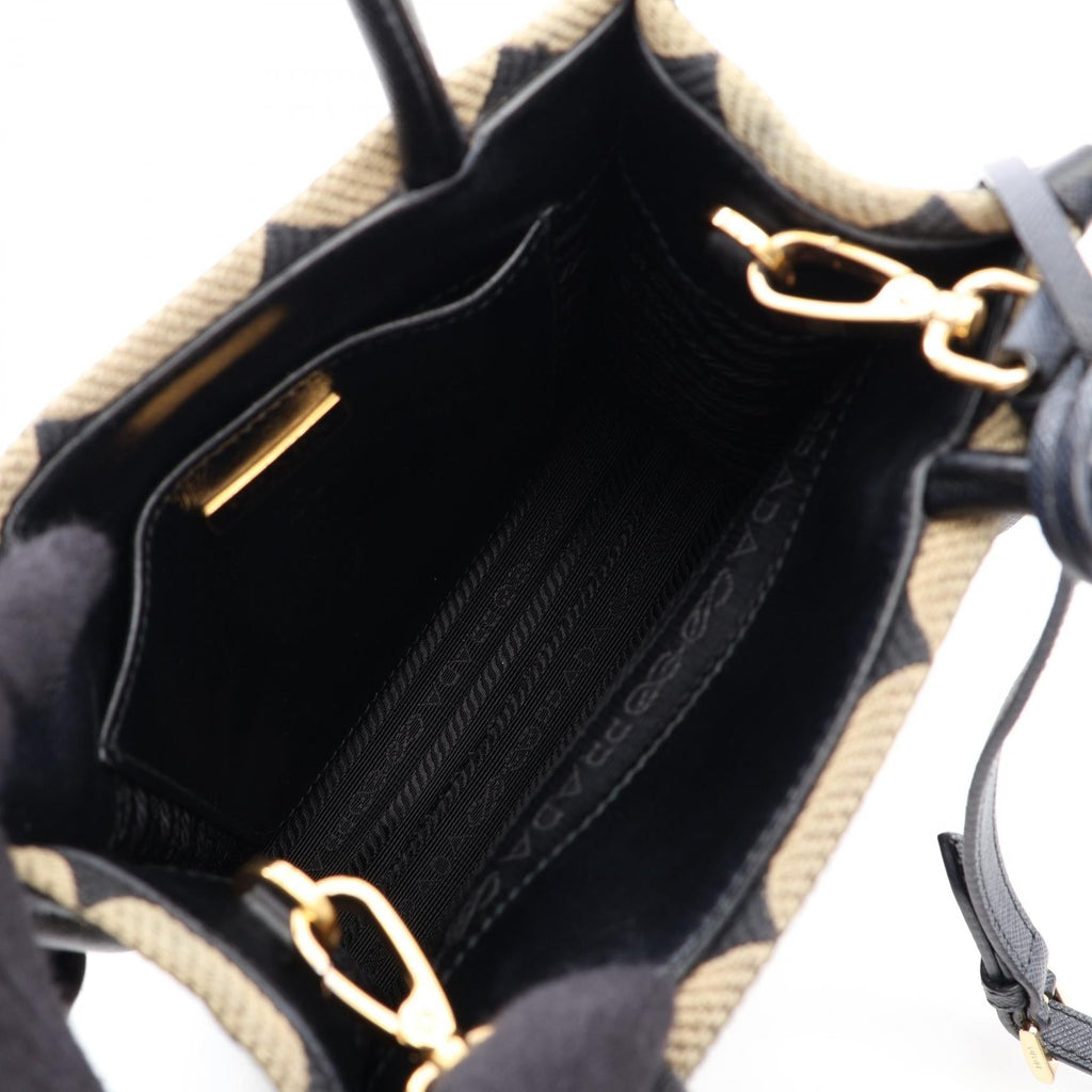 Prada Triangolo Jacquard · Saffiano Leather