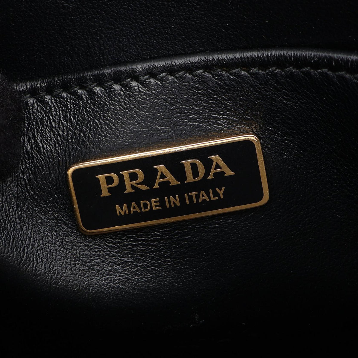 Prada Triangolo Jacquard · Saffiano Leather