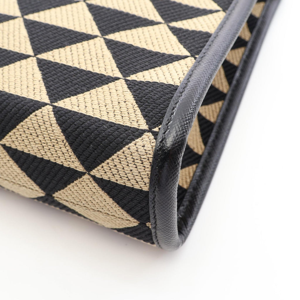 Prada Triangolo Jacquard · Saffiano Leather