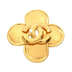 Chanel · Clover Brooch · Gold Plated