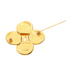 Chanel · Clover Brooch · Gold Plated