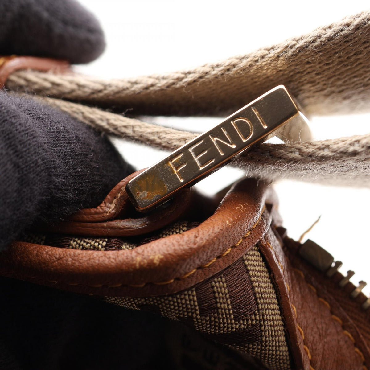 Fendi Zucchino · Canvas Leather