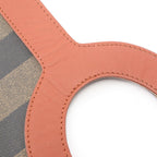 Fendi Pecan · Canvas Leather Tote