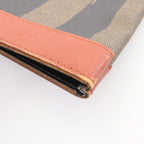 Fendi Pecan · Canvas Leather Tote