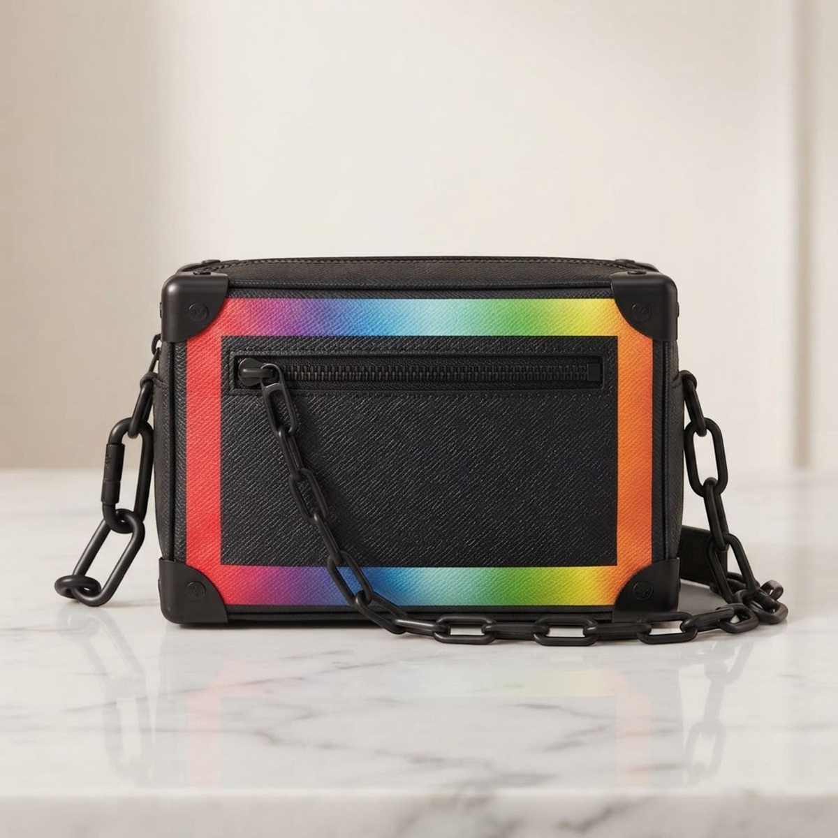 Louis Vuitton Mini Soft Trunk Rainbow · Taiga