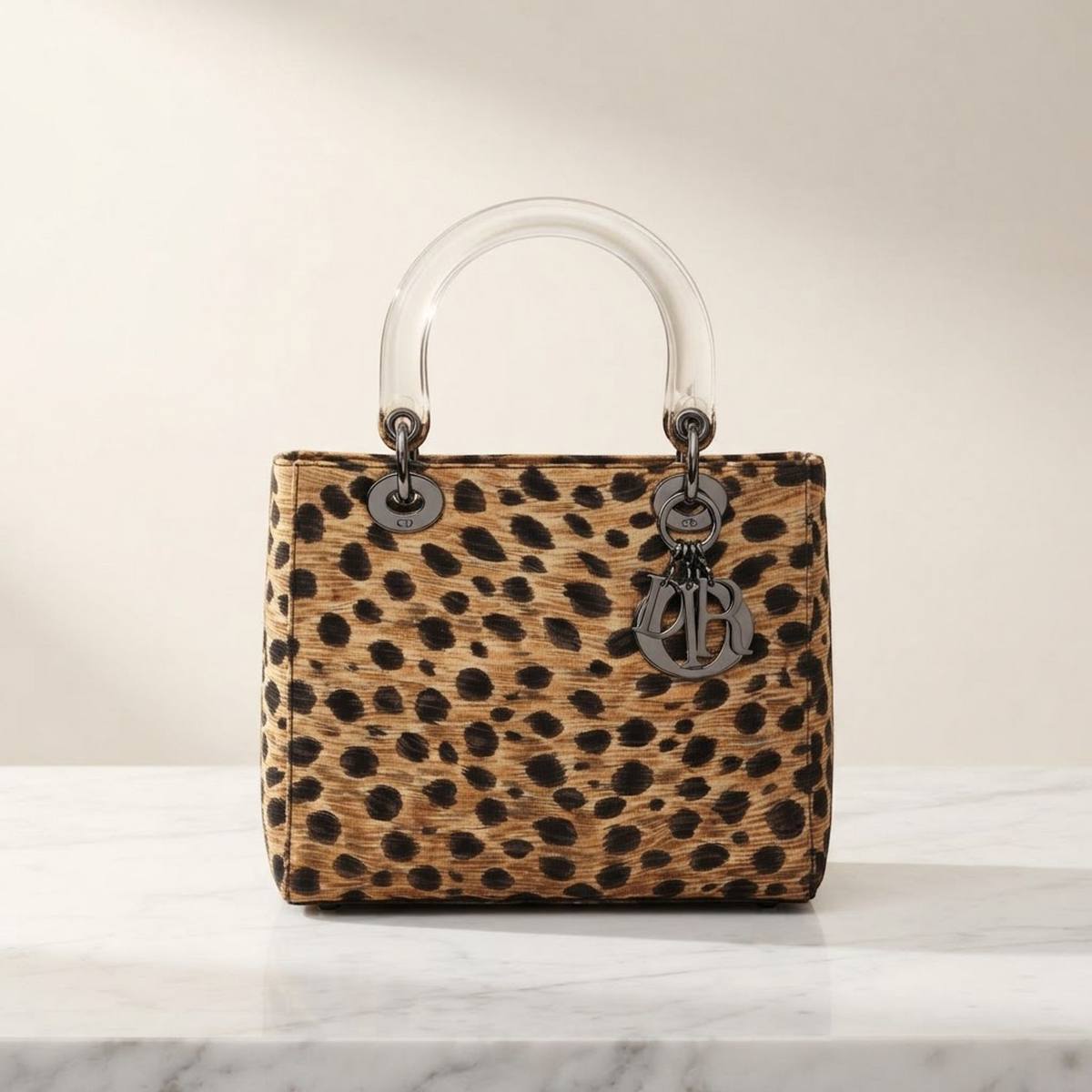 Dior Lady Dior · Leopard Canvas