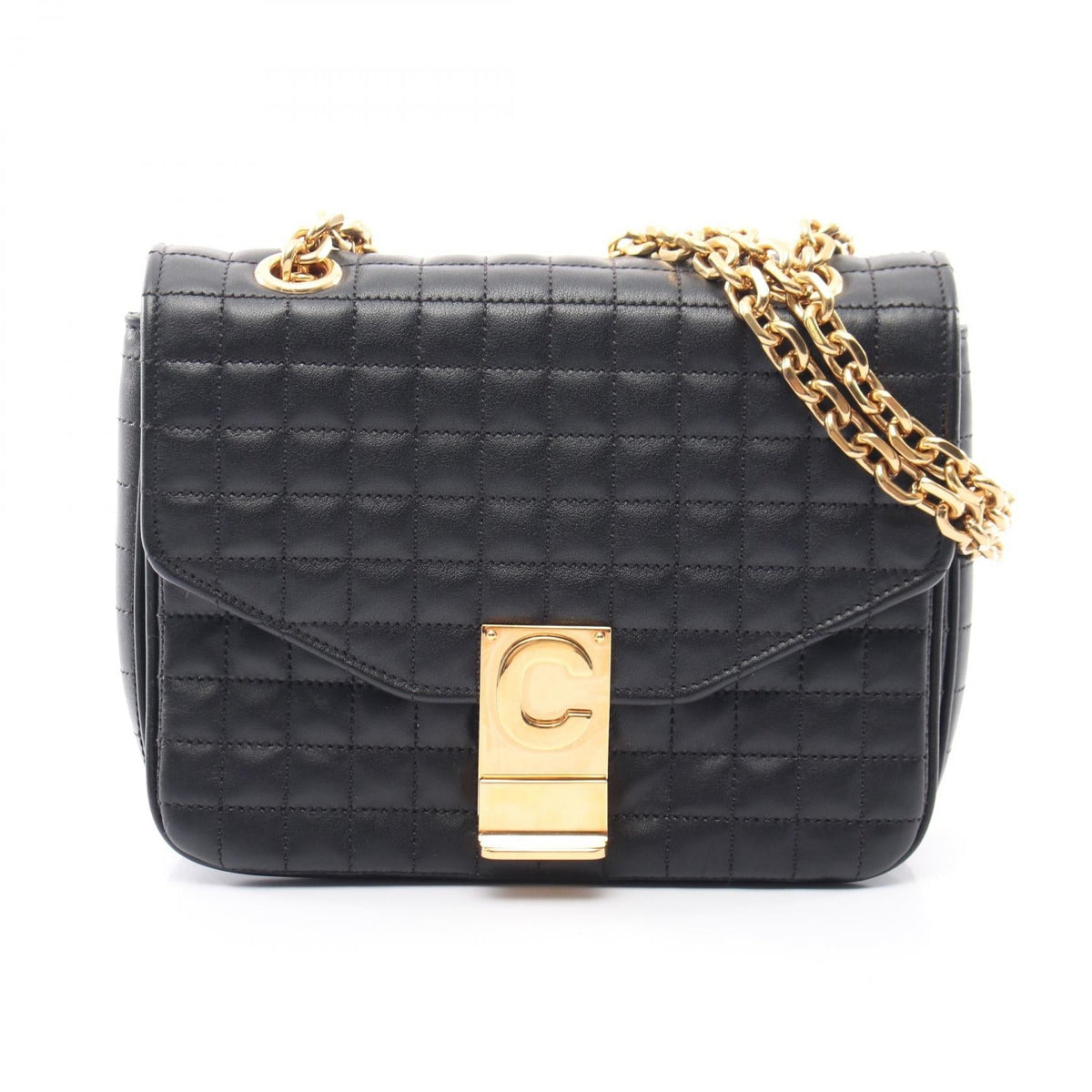 CELINE C Small · Chain Shoulder · Leather