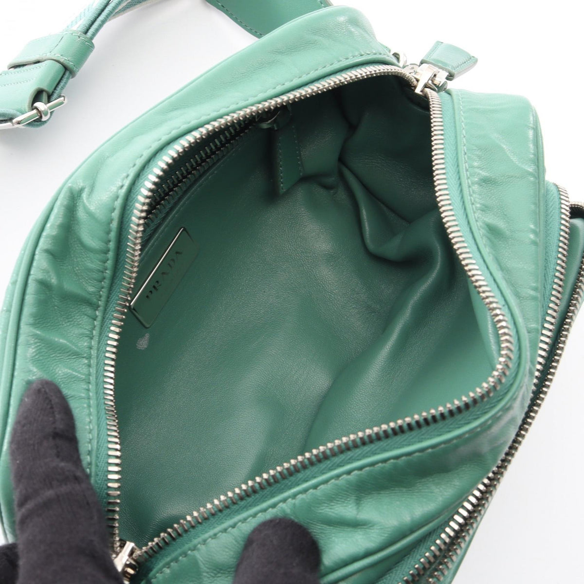 PRADA Nappa Antique · Leather Shoulder Bag