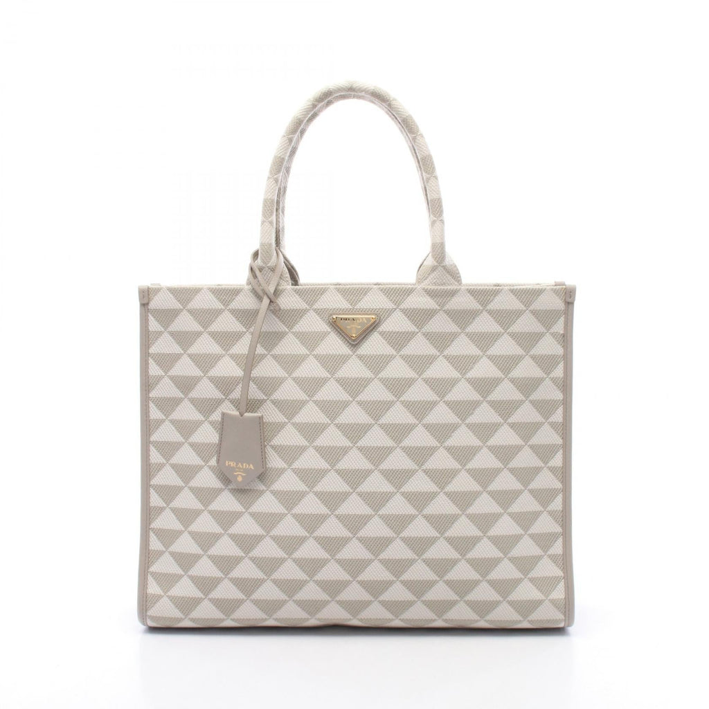 Prada Triangolo · Jacquard Symbol Tote