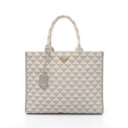 Prada Triangolo · Jacquard Symbol Tote