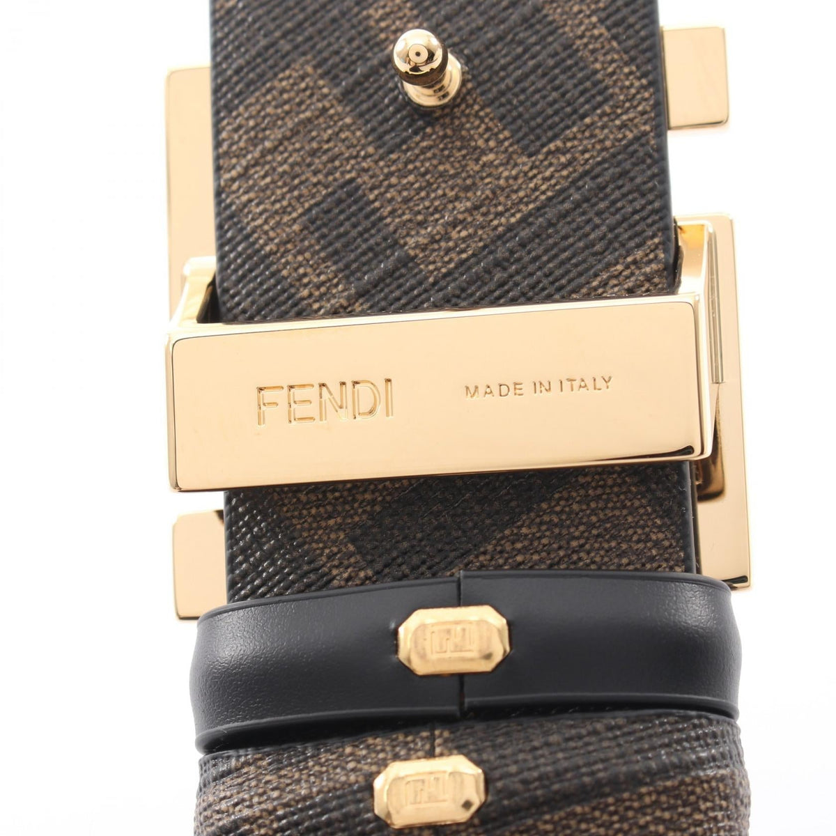 Fendi FF Zucca · Reversible Belt · Leather