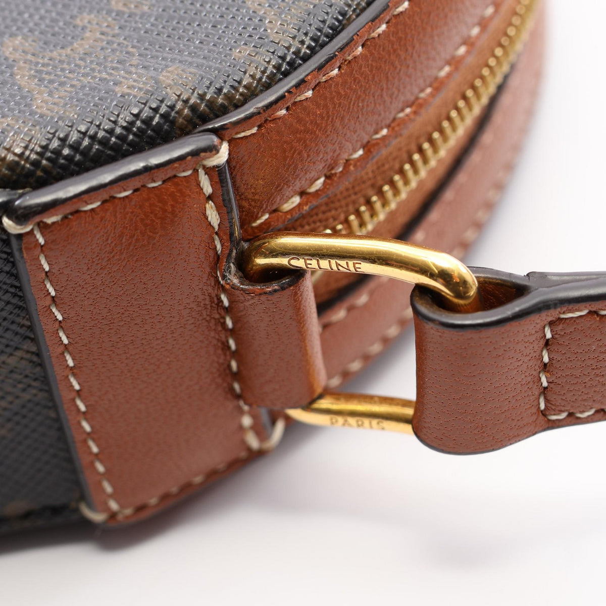 Celine Round Purse · Triomphe Canvas