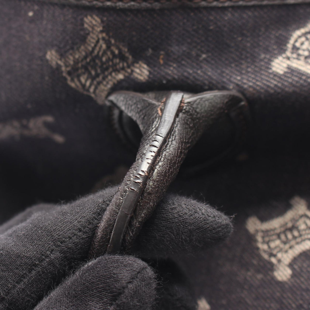 CELINE Paris Macadam · Denim & Leather