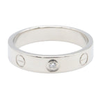 Cartier Mini Love Ring · Diamond · 18K White Gold