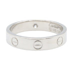 Cartier Mini Love Ring · Diamond · 18K White Gold