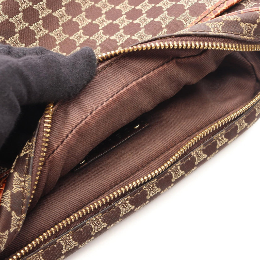 Celine Macadam · Canvas Leather Shoulder