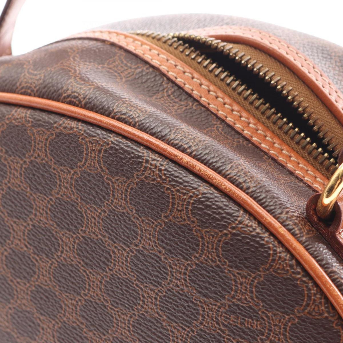 Celine Macadam · Canvas Leather Handbag