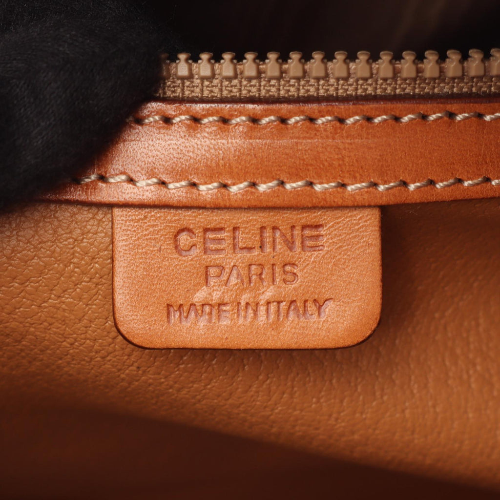 Celine Macadam · Canvas Leather Handbag