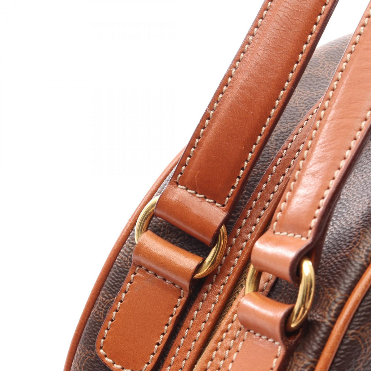 Celine Macadam · Canvas Leather Handbag